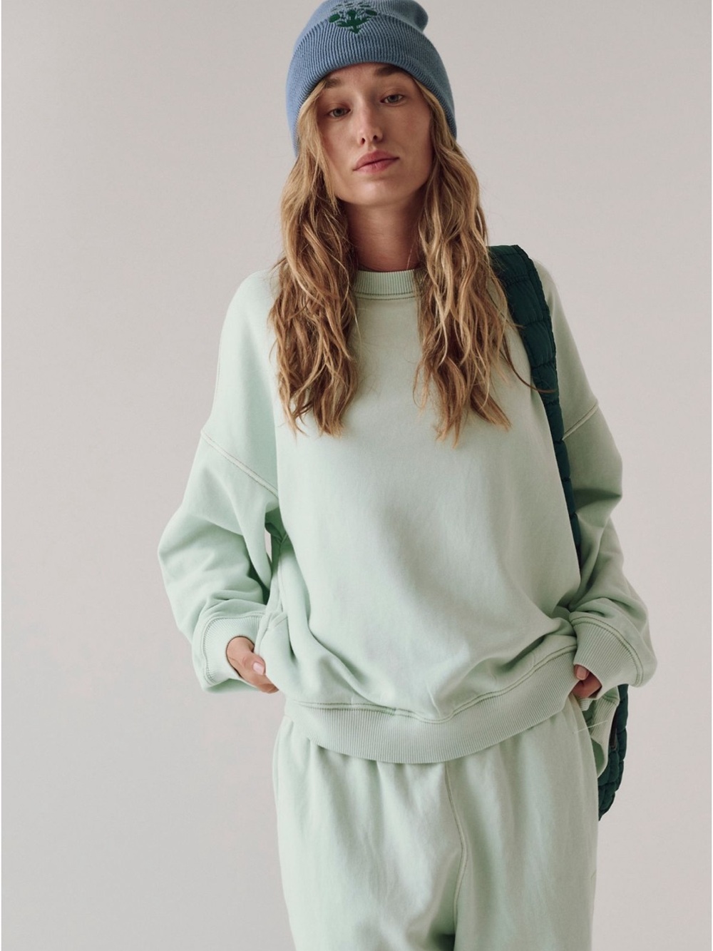 Free People All Star Solid Pullover Pistachio